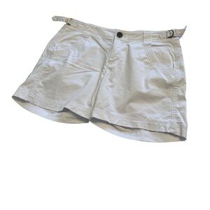 Athleta White Cotton Shorts Size 6